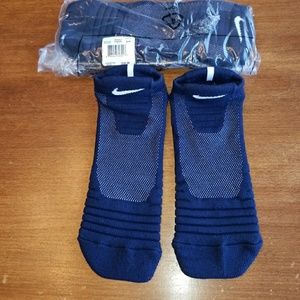 navy basketball socks